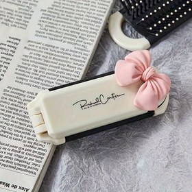 Resim 1 adet Taşınabilir Saç Fırçası, Püf, Küçük Seyahat Boyutu, Karakter Tasarımı, Boyalı Yüzey, Koku Yok, Katlanabilir, Plastik Çerçeve, Pilsiz, Makyaj için Masa Aynası 