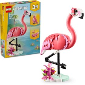 Resim LEGO® Creator 3’ü 1 Arada Vahşi Hayvanlar: Pembe Flamingo 31170 - 8 Yaş ve Üzeri Çocuklar için Yaratıcı Oyuncak Yapım Seti (288) 