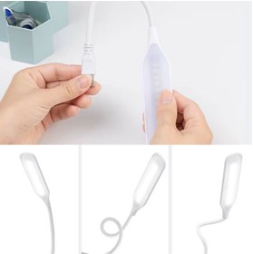 Resim Go İthalat USB Girişli 14 Ledli 3 Kademeli Dokunmatik Masa/Kitap Okuma Lambası Ledi Beyaz (5224) AZ-522489AF71 