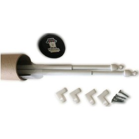 Resim Aboowe Alüminyum Briz Perde Çubuğu 80 - 100 CM 2 Adet 