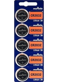 Resim Murata-Sony CR2032 Pil Para Pil Düğme Pil 5li Kart 
