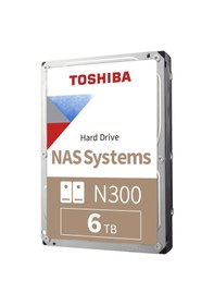 Resim Toshiba N300 HDWG460UZSVA 3.5" 6 TB 7200 RPM SATA 3 NAS HDD 