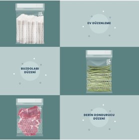 Resim PALPAK Zip Bag Premium Çok Amaçlı Kilitli Poşet 18X22 Cm 20 Adet 