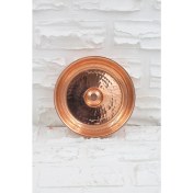 Resim Turna Bakır Kurnacı Hamam Tası 18 cm El Dövme Kırmızı TURNA4053-1 