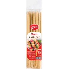 Resim Roll-Up Yassı Çöp Şiş 25'li 25 cm 