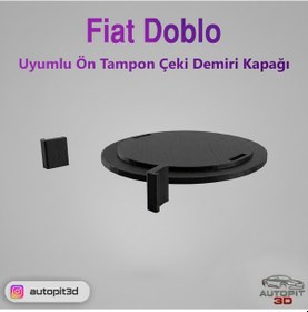 Resim Fiat Doblo Uyumlu Ön Tampon Çeki Demiri Kapağı 