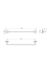 Resim Vitra Origin A44897 Havluluk 60 Cm Krom 