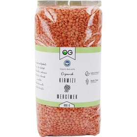 Resim OG NATURAL Organik Kırmızı Mercimek 900 Gr 