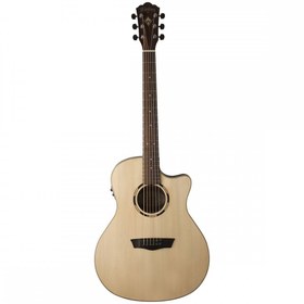 Resim Washburn WLO20SCE Woodline 20 Elektro Akustik | Masif Sedir Kapak Sıcak Karakter 