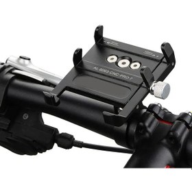 Resim Bisiklet Motosiklet Scooter Gidon Metal Telefon Tutucu - P7 Fc982 