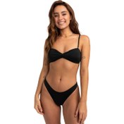 Resim Billabong Kadın Bikini Üst Sol Searcher Draped Bandeau Siyah 