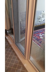 Resim Sürgülü Katlanır Balkon Kapı Sinekliği,Akordeon Pileli Sineklik 