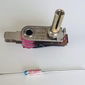 Resim KARACA Tost Makinesi Termostatı ve Sigortası Mil Uzunluğu 2,5 cm, 220 VOLT +Termistör 