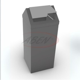 Resim abencelik Tekli Metal Sıfır Atık Kutusu Geri Dönüşüm Çöp Kovası 