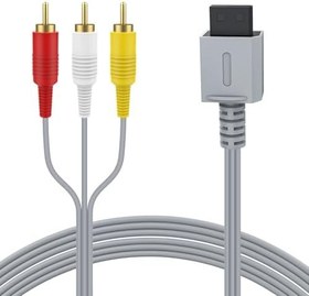 Resim Wii Wii U için AV Kablosu, Nintendo Wii ve Wii U için Wii av Kablosu,Nintendo Wii U/Wii için Kompozit Ses Video TV Konektörü Kablosu Kablosu 
