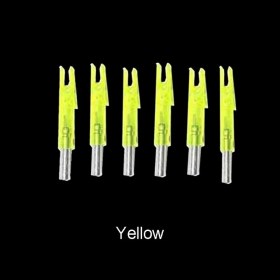 Resim Sarı Stil Yeni Yüksek Li Avcılık Çekim Aydınlık Işıklı Bileşik Yay LED Parlayan Ok Nock Kuyruk Fit Ok Mili # (Yurt Dışından) 