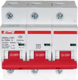 Resim Himel 3x100A 10kA C Eğrisi Otomatik Sigorta 