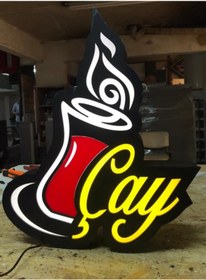 Resim Akrilik Pleksi Işıklı tek yönlü pleksiglas çay tabela 