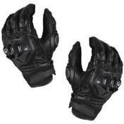 Resim Homyl Sürüş Için Premium Pu Deri Motosiklet Siyah-xl 