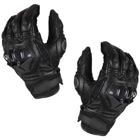 Resim Homyl Sürüş Için Premium Pu Deri Motosiklet Siyah-xl 