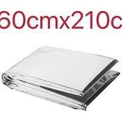 Resim 160 210cm Acil Durum Battaniyesi Yırtılmaya Dayanıklı Geçirmez Güneş Koruma Is Silver 