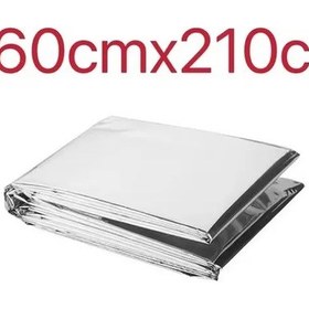 Resim 160 210cm Acil Durum Battaniyesi Yırtılmaya Dayanıklı Geçirmez Güneş Koruma Is Silver 