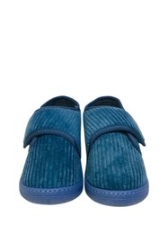 Resim Stella Pendenza İndigo Kadife Kids Çocuk Ünisex Panduf Cırtlı Rahat Kaydırmaz Taban Ev Patiği Ayakkabı KP-9513 