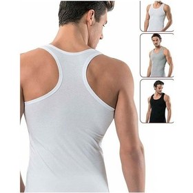 Resim Erkek Beyaz Siyah Gri Rambo Sporcu Atlet 6'lı Paket 001 