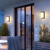 Resim PIBAOGU Dış Mekan LED Duvar Işığı, Dikdörtgen Modern Tasarım, Kablo Bağlantılı 16/30W, ABS Malzeme, Siyah, Pille Çalışmaz, Evsel Uygulamalar İçin, 85-265V Çalışma Gerilimi 