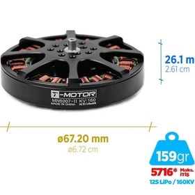 Resim T-motor Mn6007ıı 160kv Antigravity Outrunner Brushless Fırçasız Motor Multikopter Drone Motoru 