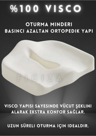 Resim Ankaflex Ortopedik Vücut Düzenleyici Dik Duruş Oturma Minderi Ev Ofis Oto Minderi Kuyruk Sokumu 