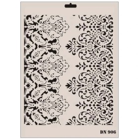 Resim Belle Fusion Mey Ithalat® Rich Dantel Seri DN-906 Stencil 35X25 cm 