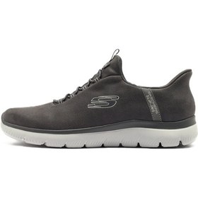Resim Skechers Summits-korlo Memory Foam Mens Sneaker Hafızalı Taban Lastik Bağcıklı Erkek Günlük Spor Ayakkabı Gri Gri | Orijinal 