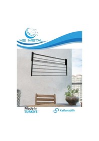 Resim Duvara Monte Katlanabilir Çamaşır Askısı - 85x40 Cm 