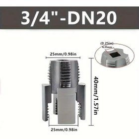 Resim BGA sıhhi tesisat İç ve Dış Su Borusu PPR Hortum Vida Diş Açma Aleti seti 