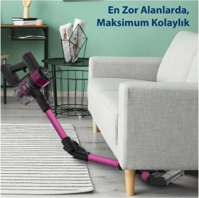 Resim Blaupunkt A16T Şarjlı Vacumaster Kablosuz Dikey Süpürge, Singer El Dikiş Makinesi Hediyeli 