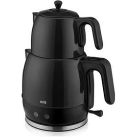 Resim Evia Ladem Geniş Kapasiteli 2200 W Paslanmaz Çelik Çay Makinesi ve Su Isıtıcısı 