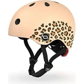 Resim Aesco Unisex Çocuk Kaskı - Leopar Desenli Güvenlik Kaskı, Xxs-S 