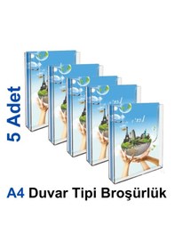 Resim 5'li Duvar Tipi Broşürlük A4 21x30 Cm 