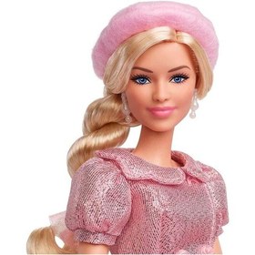 Resim Barbie The Movie Pembe Bereli Barbie Bebek Jbj53 