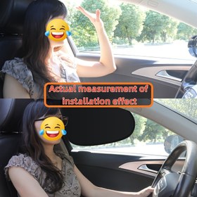 Resim 2 adet/4 adet Statik Adsorpsiyon Araba Yan Kapı Camı Işık Engelleyici Kalkan Araba Güneşlik Kalkanı Araba Gizlilik Anti-İzleme Perdesi Araba UV Koruma Soğutma Kıyafeti Aracı Adsorpsiyon Kurulumu Basit Katlanabilir Depolama Yer Kaplamaz 