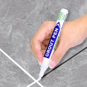 Resim 1 adet Boya Markörü Kalemi, Fayans Aralıkları için Kalemi, Fayans Aralıkları için Güzellik Zemin Dikiş Kalemi, Beyaz, Siyah, Gri Altın, Bej, Kahve, Koyu Gri ve Gümüş, Seramik Dikiş Markörü Zemin, Oturma Odası, Banyo, Duvar 