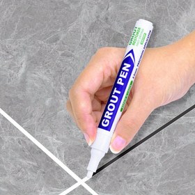Resim 1 adet Boya Markörü Kalemi, Fayans Aralıkları için Kalemi, Fayans Aralıkları için Güzellik Zemin Dikiş Kalemi, Beyaz, Siyah, Gri Altın, Bej, Kahve, Koyu Gri ve Gümüş, Seramik Dikiş Markörü Zemin, Oturma Odası, Banyo, Duvar 