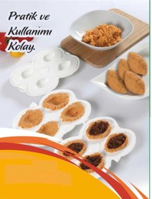 Resim Pratik Içli Köfte Kalıbı Içli Köfte Aparatı - Içli Köfte Kalıbı Içli Köfte Aparatı Sert Plastik 