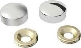 Resim Vida Kapama Kapağı 30 mm, Krom - 2 Adet 
