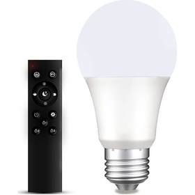 Resim Konesam E27 Uydu Aydınlatma 12w Led Işık, Uzak Kontrollü Çift Renkli Dimmable Ve Renk Değiştirilebilir Ampul 