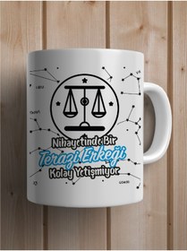 Resim TasarıMarketi Terazi Burcu Nihayetinde Bir Terazi Kadını-erkeği Kolay Yetişmiyor Tasarım Hediye Burç Kupa Bardak 