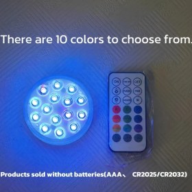 Resim Willowhaven 15 Led Havuz Işığı 10 Aydınlatma Modu Su Altı Işık Dekorasyonu Pil Hariç 