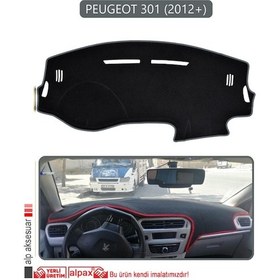 Resim Peugeot 301 2012+ Torpido Koruma Halısı Gri Kenar 