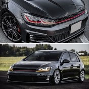 Resim Volkswagen Golf 7,5 MK7,5 ( 2018 - 2020 ) Arası Uyumlu J Led Far GTI / Kırmızı 